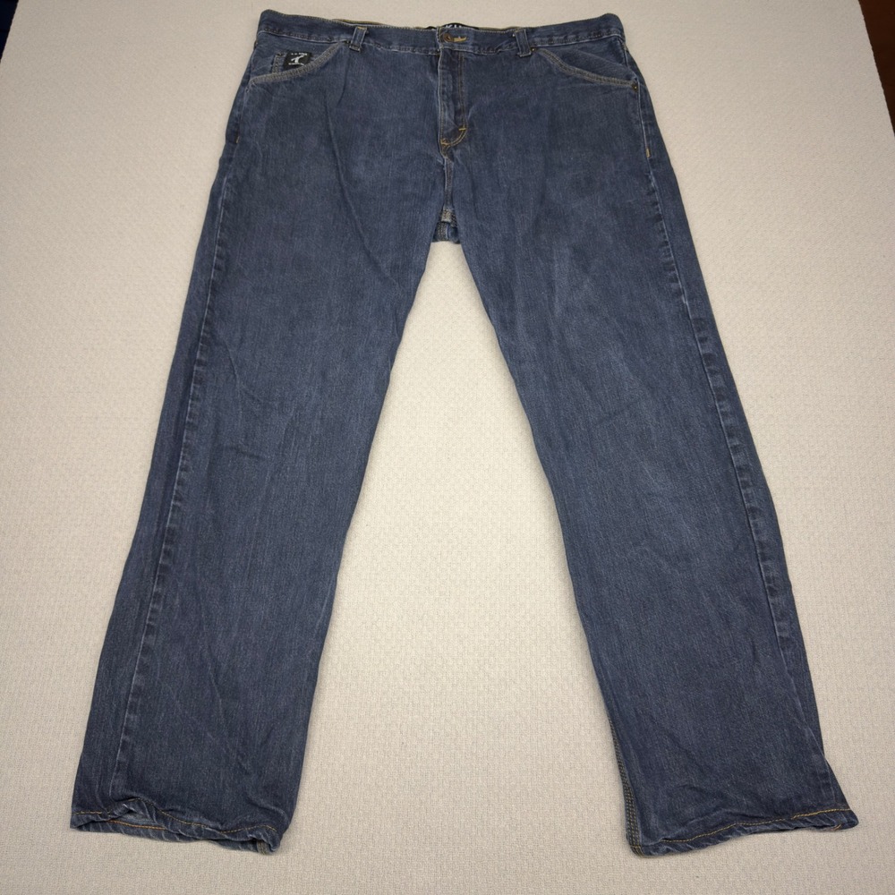 LC King Mfg Co Jeans Mens 40x30 Dark Wash Denim Straight Workwear Made in USA